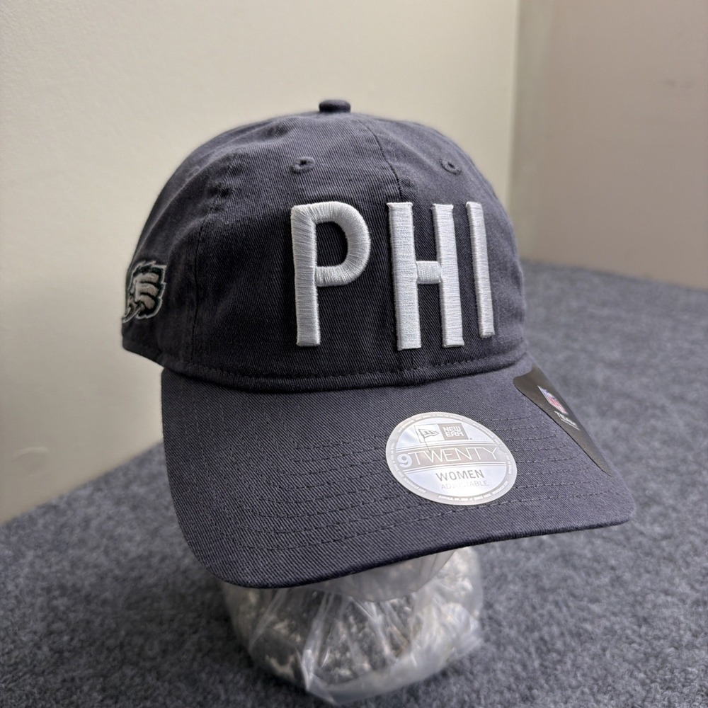 New Era Philadelphia‎ Eagles PHI Script Logo 9TWENTY Adjustable Hat Women's NFL